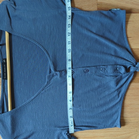 Silver Jeans. Womens Button Down Tied TankTop. Size Small - Picture 7 of 8